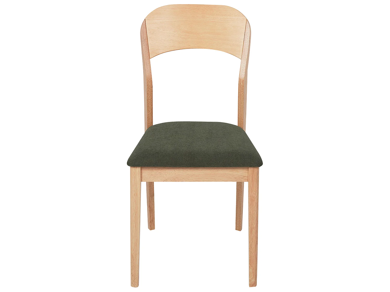Lot de 2 chaises de salle à manger ALVIN Bois Marron clair