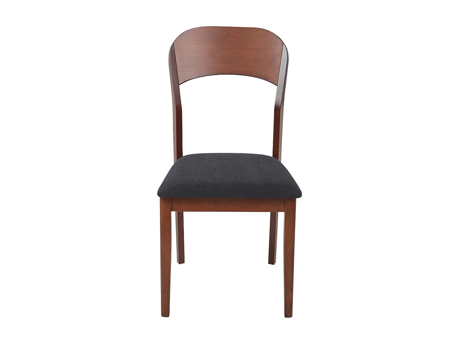 Lot de 2 chaises de salle à manger ALVIN Bois Marron foncé