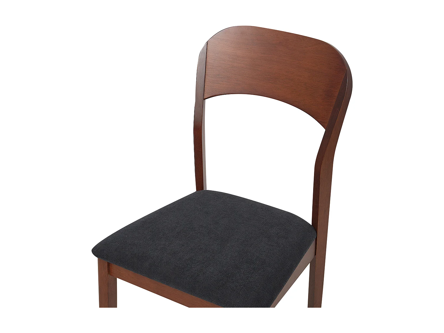 Lot de 2 chaises de salle à manger ALVIN Bois Marron foncé