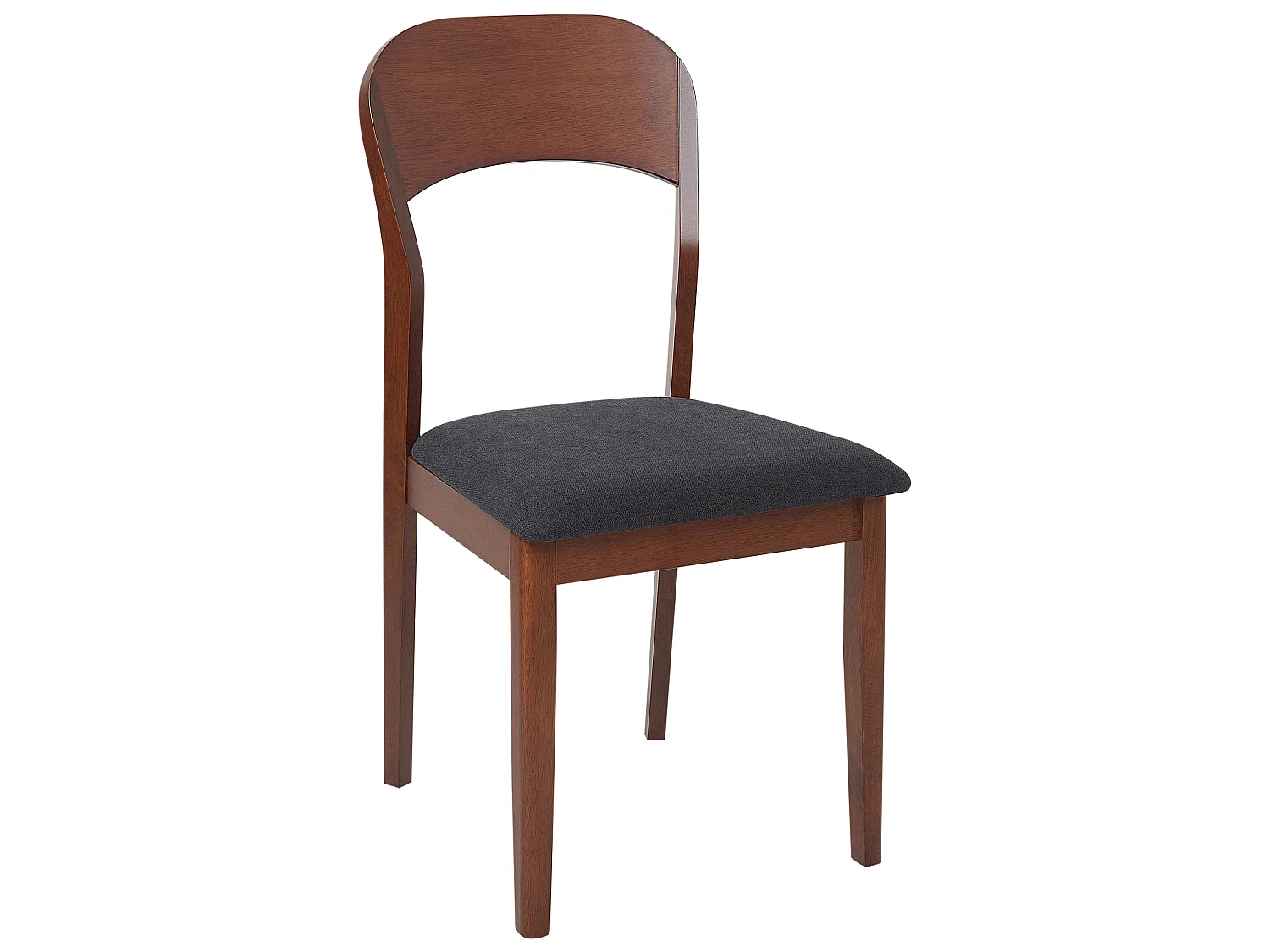 Set van 2 eetkamerstoelen ALVIN Hout Donkerbruin
