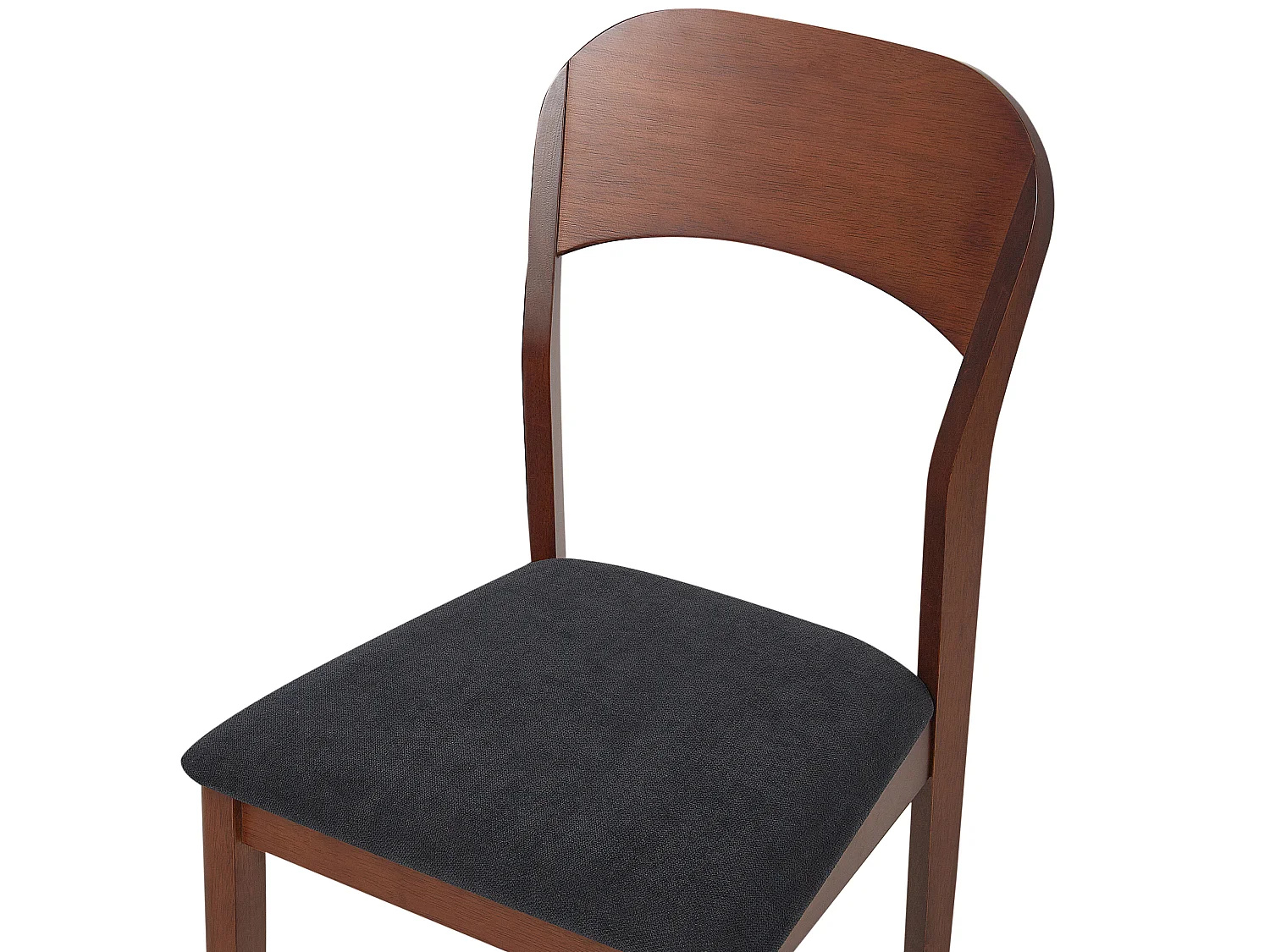 Set van 2 eetkamerstoelen ALVIN Hout Donkerbruin