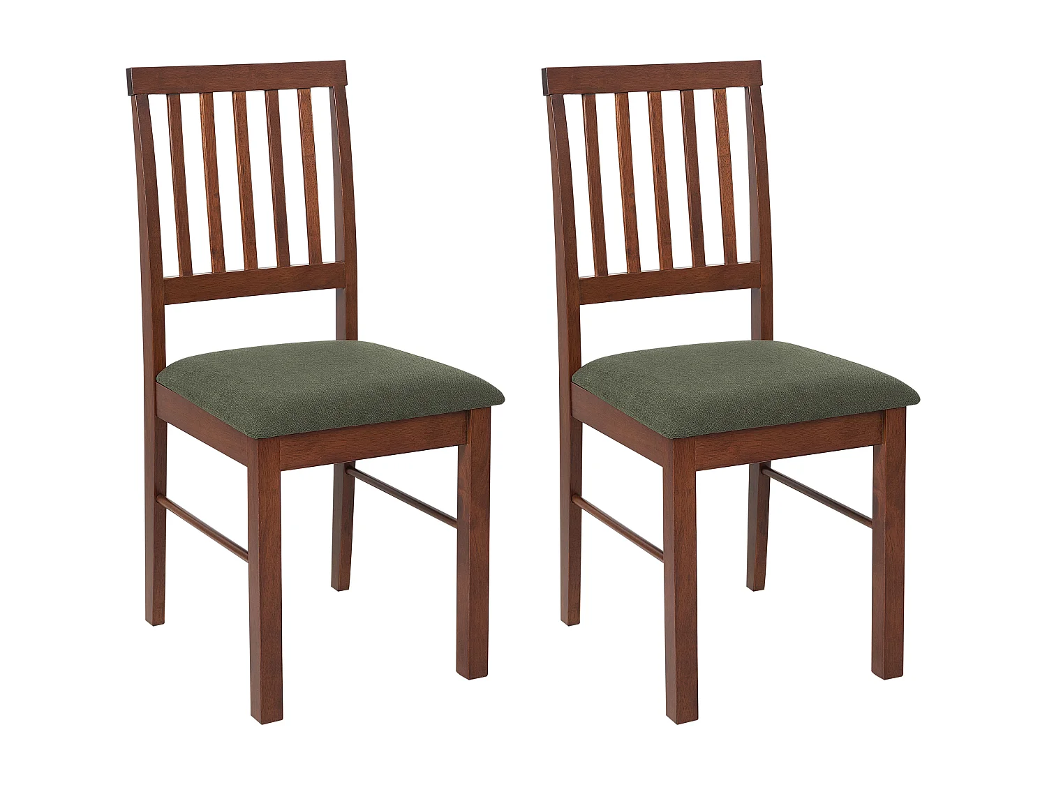 Set van 2 eetkamerstoelen ORONO Hout Donkere houtkleur