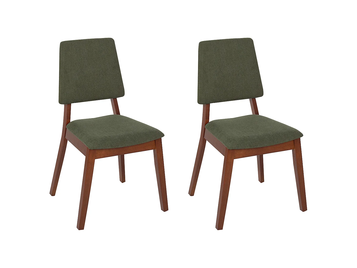 Set di 2 sedie da pranzo MERRILL Legno Verde scuro