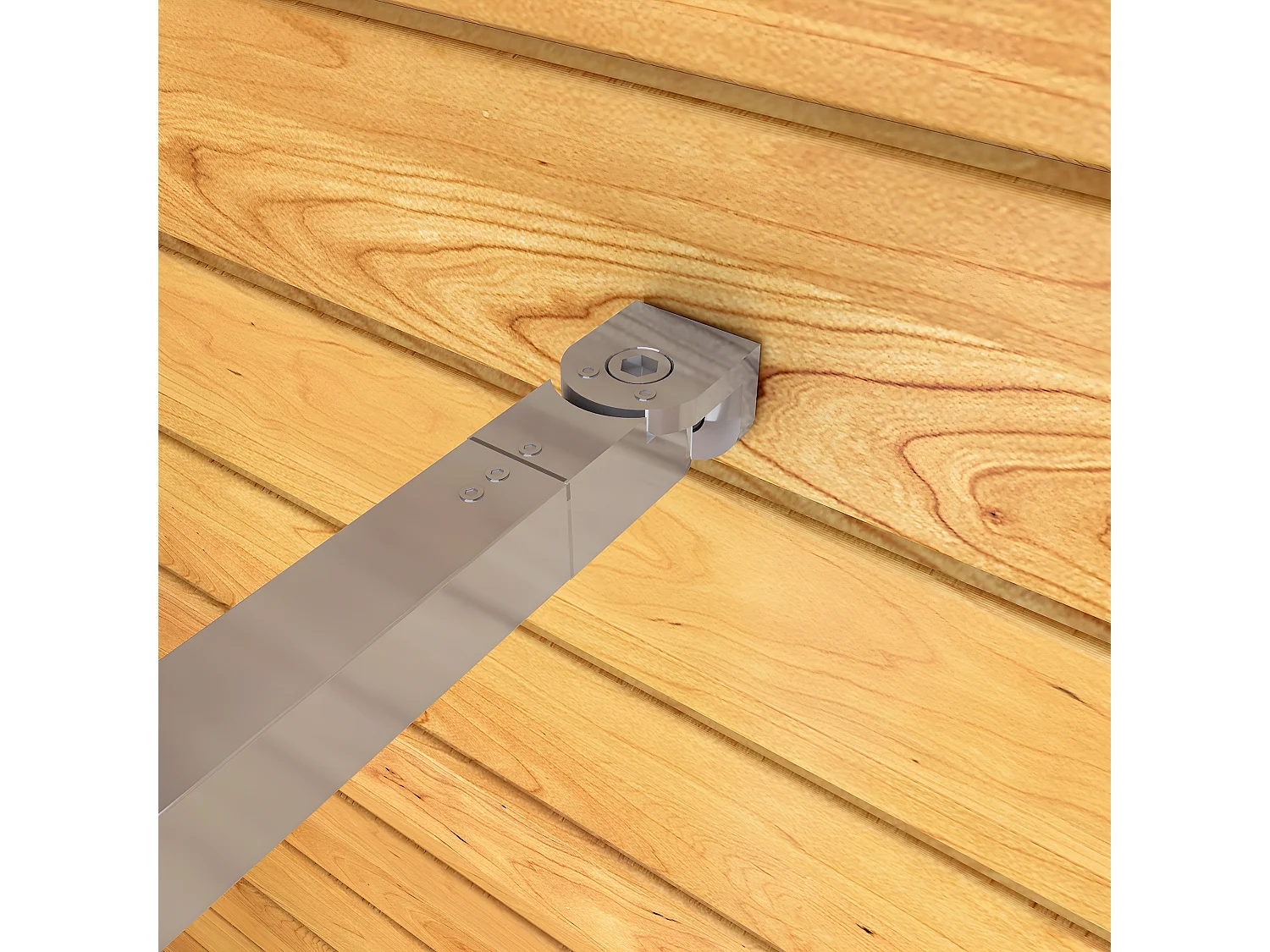 Box Doccia Walk In 110x190cm Parete Fissa in Vetro Temperato 6mm Anticalcare Multi Fasce Satinate Opache con Barra Stabilizzatrice 73-120cm Cromato