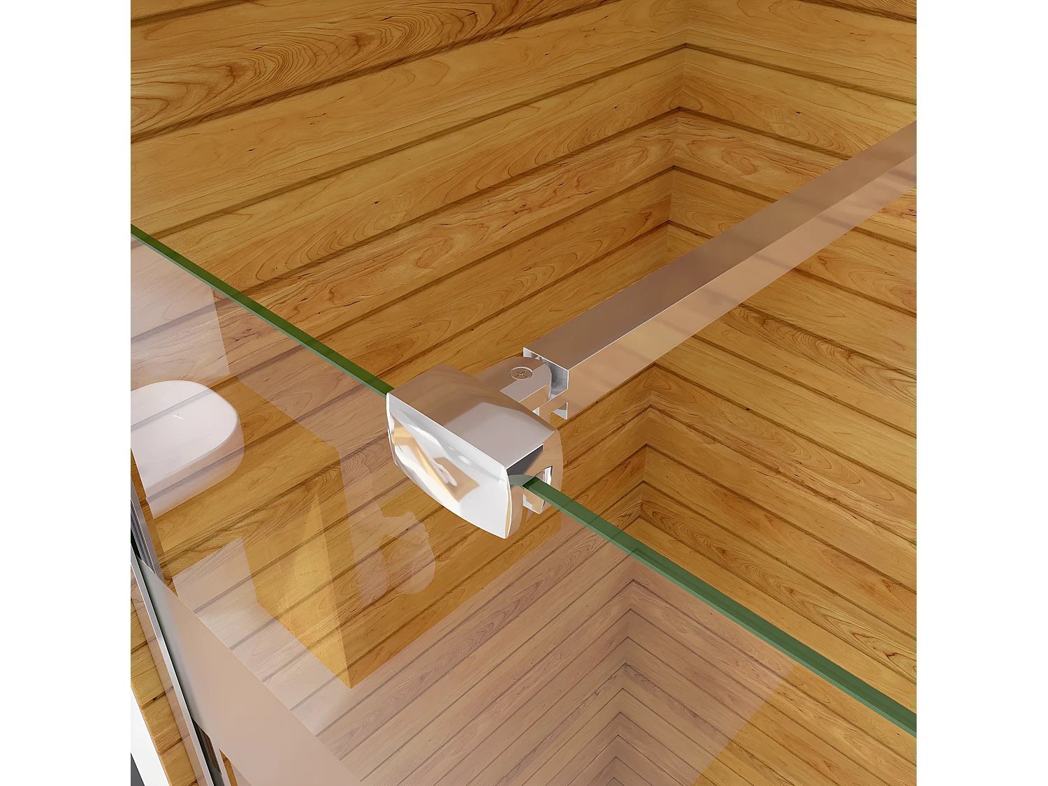 Box Doccia Walk In 110x190cm Parete Fissa in Vetro Temperato 6 mm Anticalcare Multi Fasce Satinate Opache con Barra Stabilizzatrice 90cm Cromo Lucido