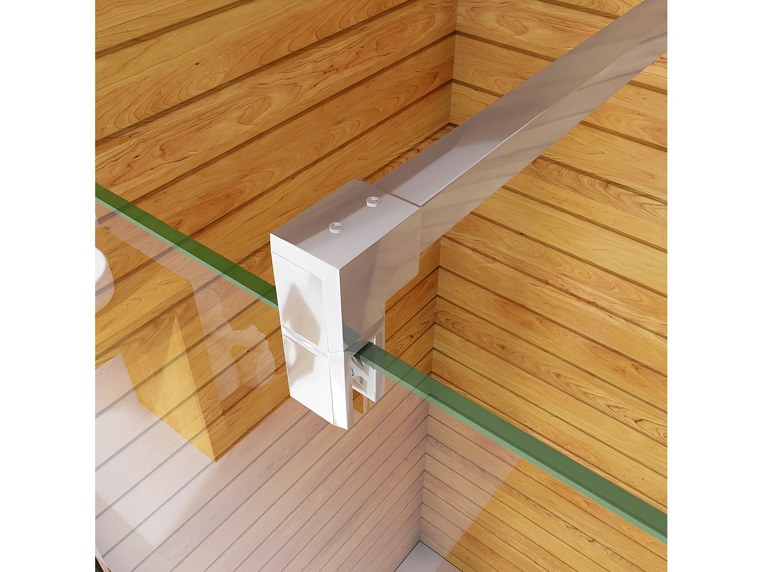 Box Doccia Walk In 90x190cm Parete Fissa in Vetro Temperato 6mm Anticalcare Multi Fasce Satinate Opache con Barra Stabilizzatrice 90cm Cromo Lucido