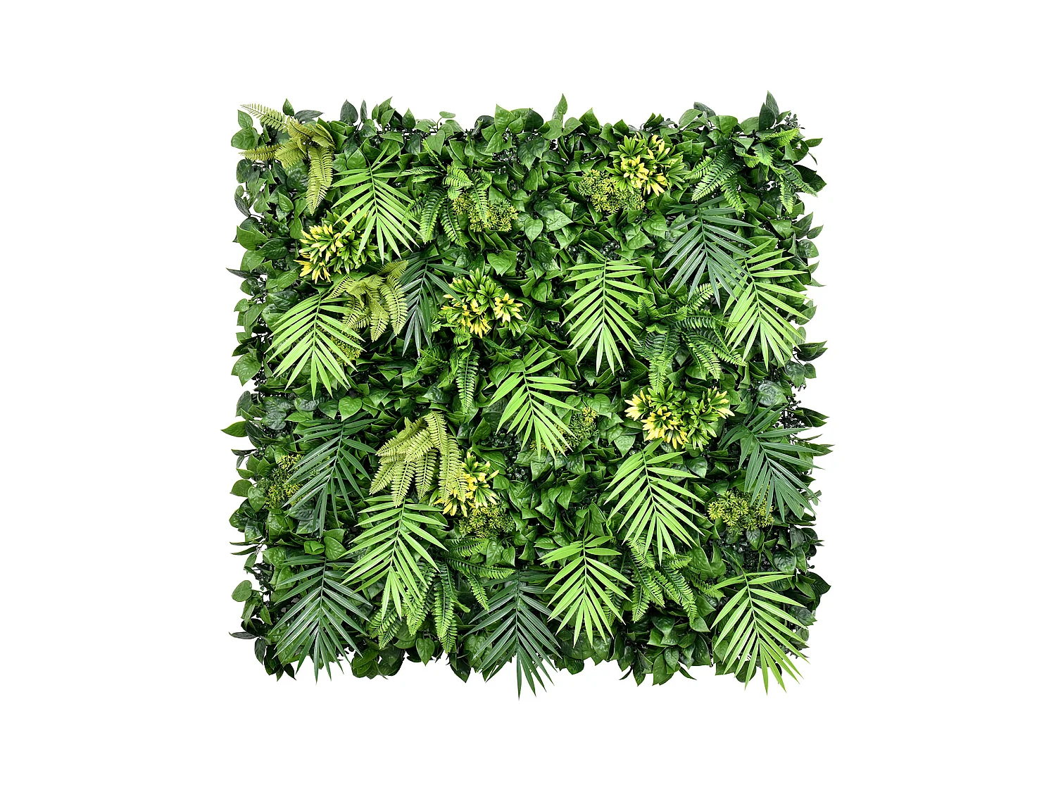 Mur végétal synthétique vert - pack de 1 m² - LUOCHUN