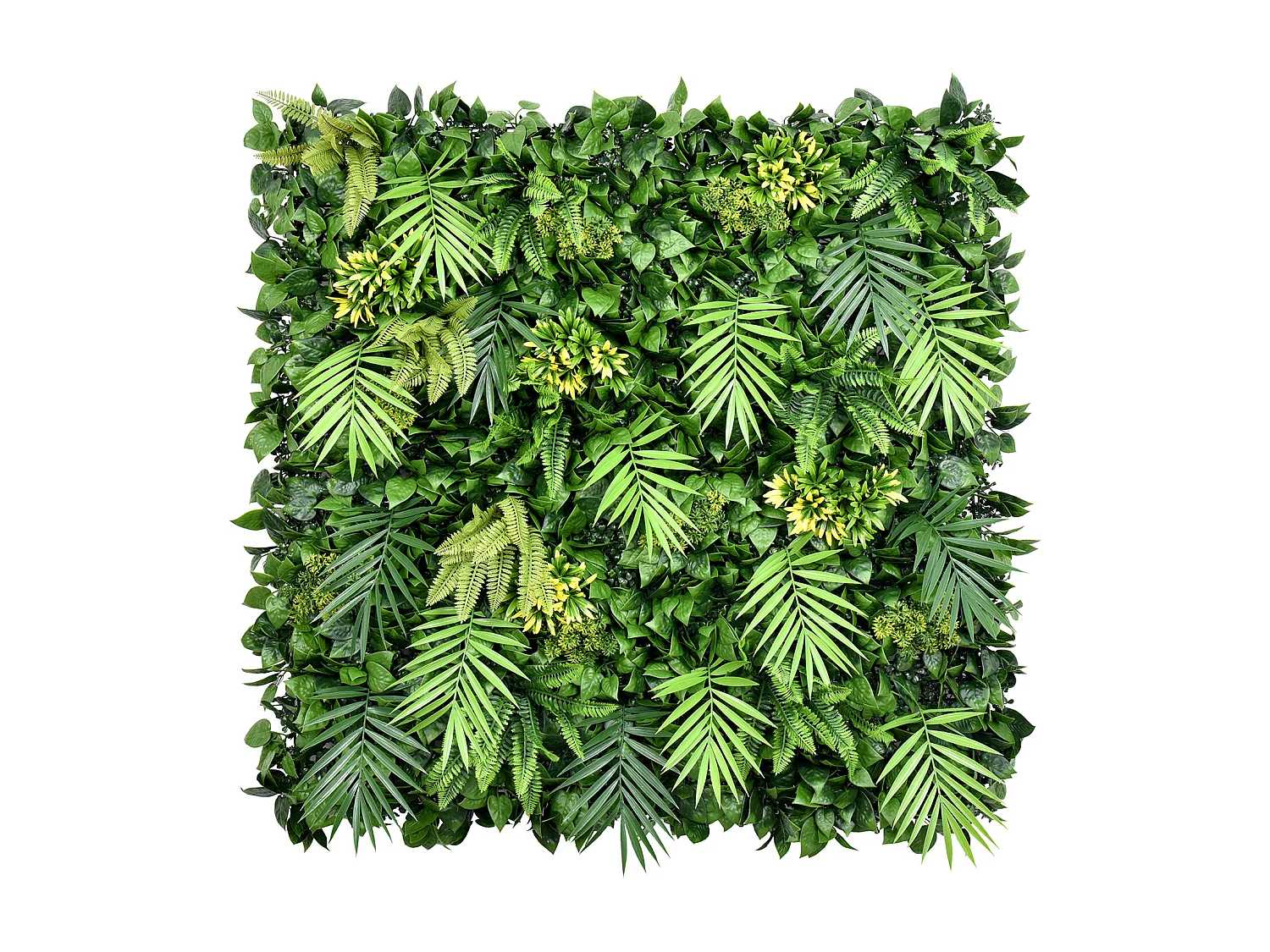 Mur végétal synthétique vert - pack de 1 m² - LUOCHUN