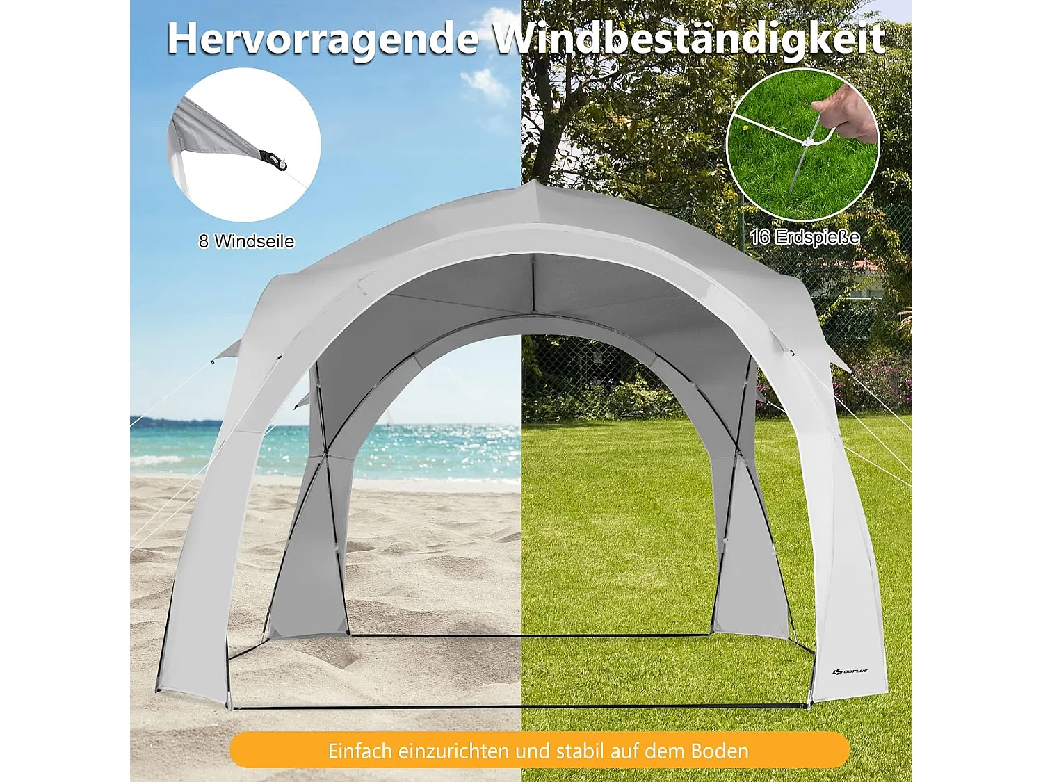 Partyzelt Pavillon weiß SB33870ITDE