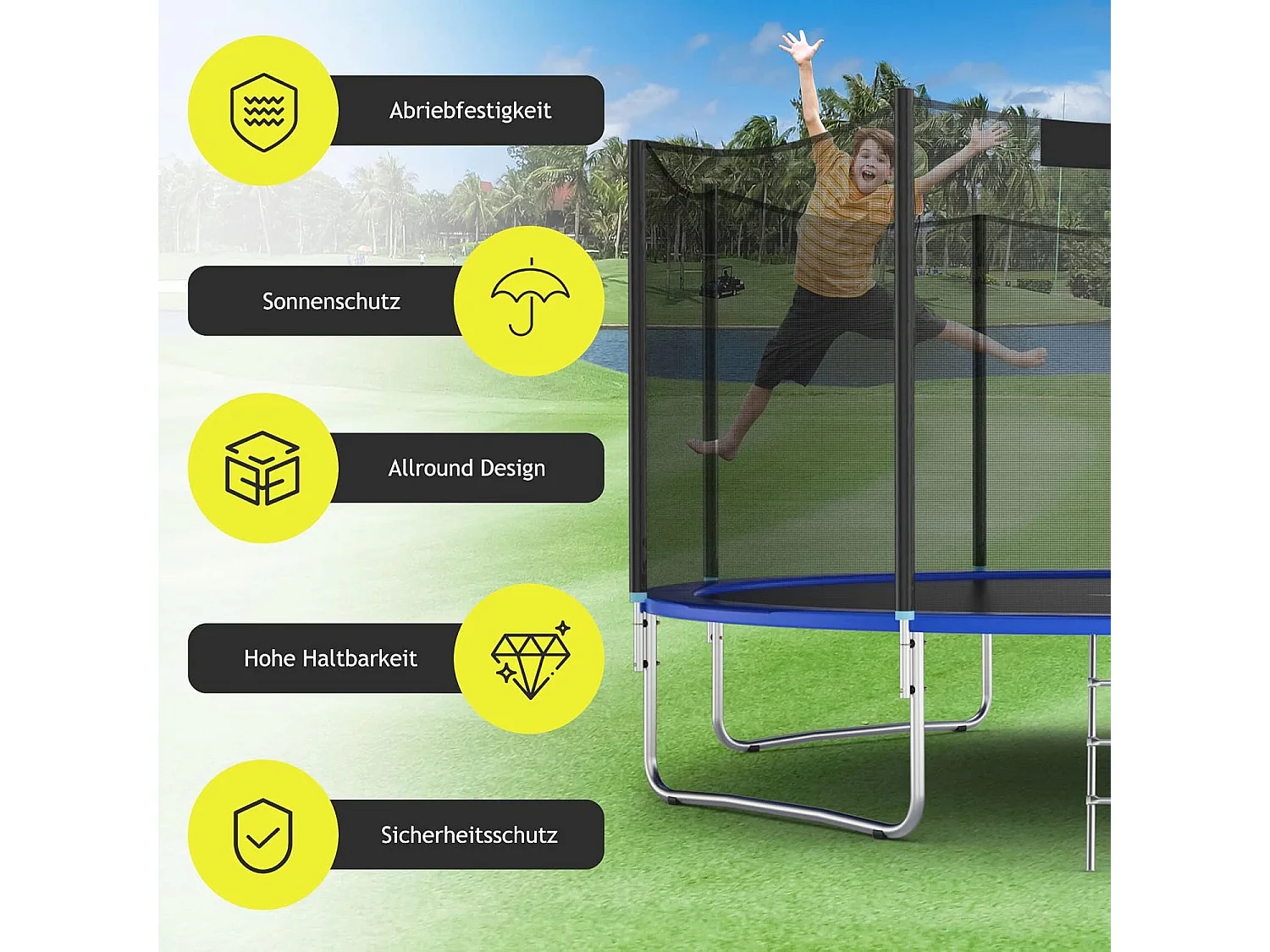 Ø305cm Trampolin Sicherheitsnetz