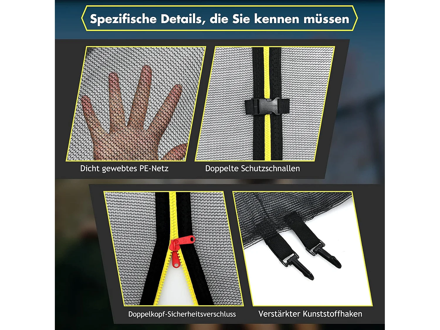 Ø305cm Trampolin Sicherheitsnetz