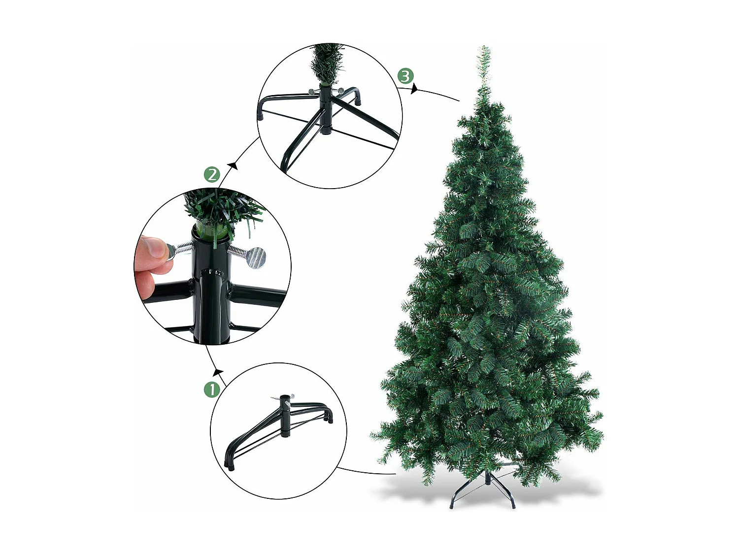 210cm Künstlicher Weihnachtsbaum OY31945DE