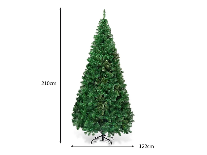 SAPIN DE NOËL ARTIFICIEL, MODÈLE « PIN », AVEC SUPPORT, 210 CM