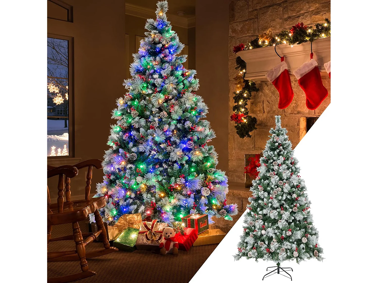 Weihnachtsbaum mit Kiefernzapfen OY46729PQDE