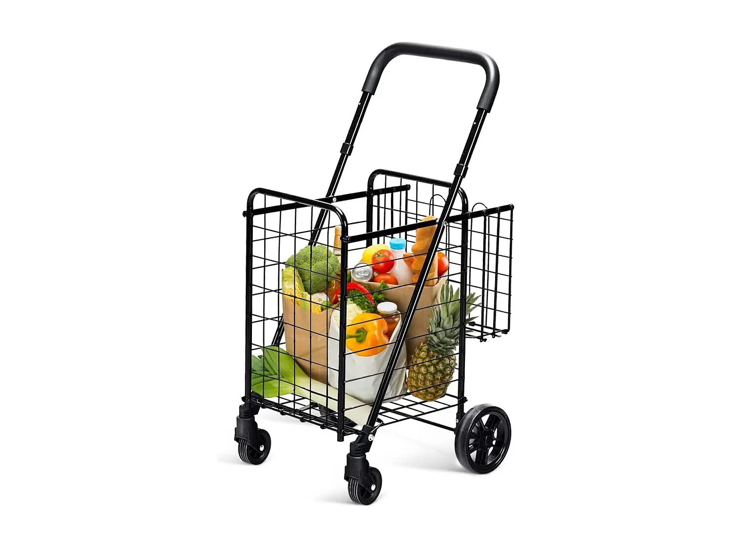 Klappbarer Einkaufstrolley 48L+10L