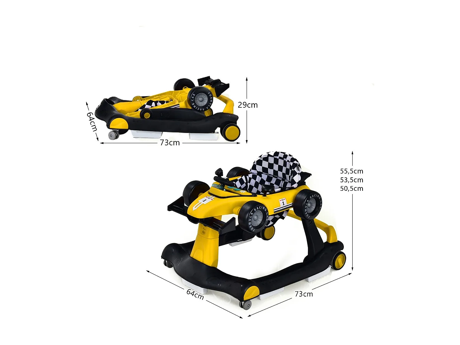 4-in-1 Höhenverstellbare Lauflernhilfe Rider