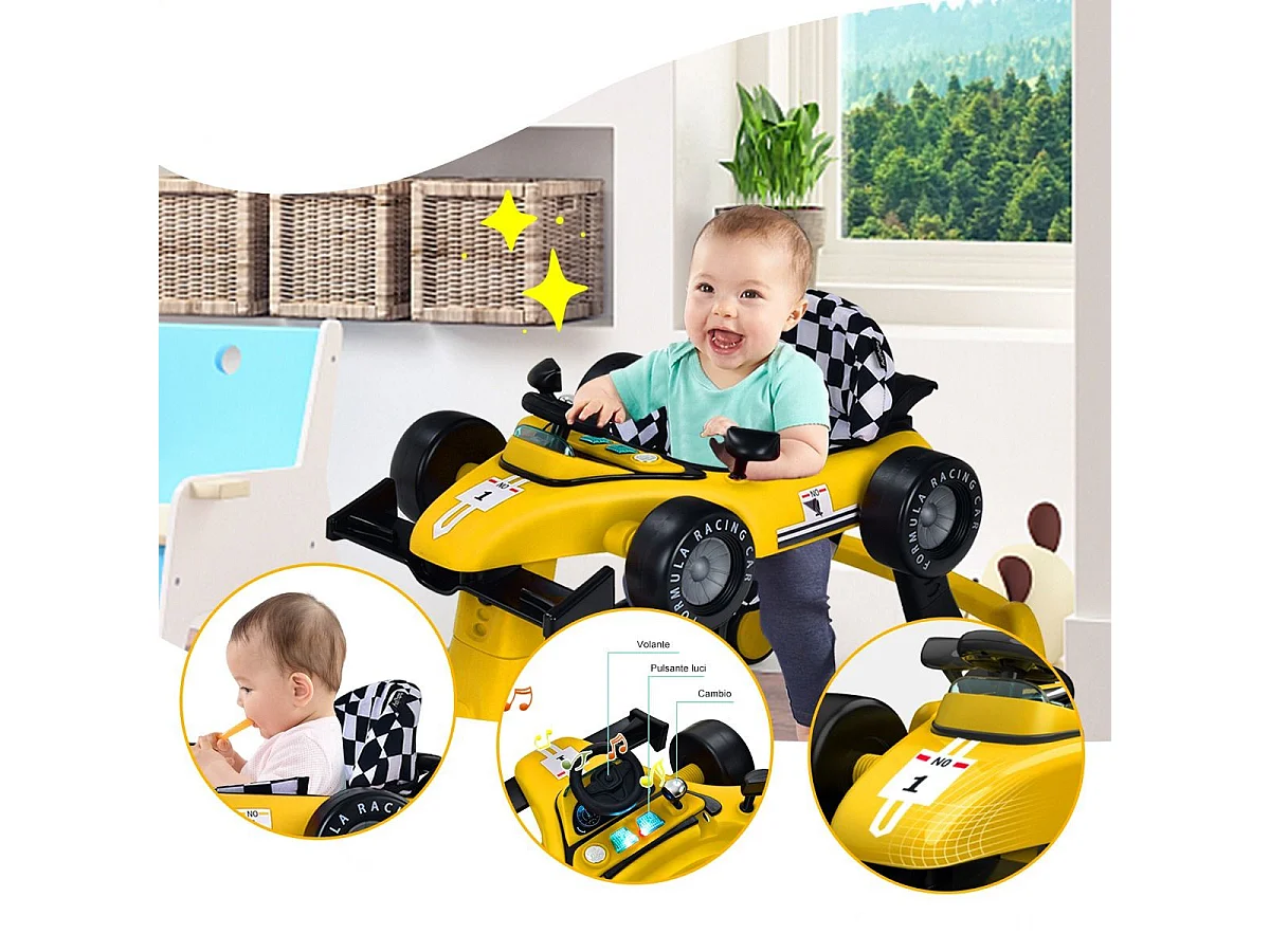 4-in-1 Höhenverstellbare Lauflernhilfe Rider