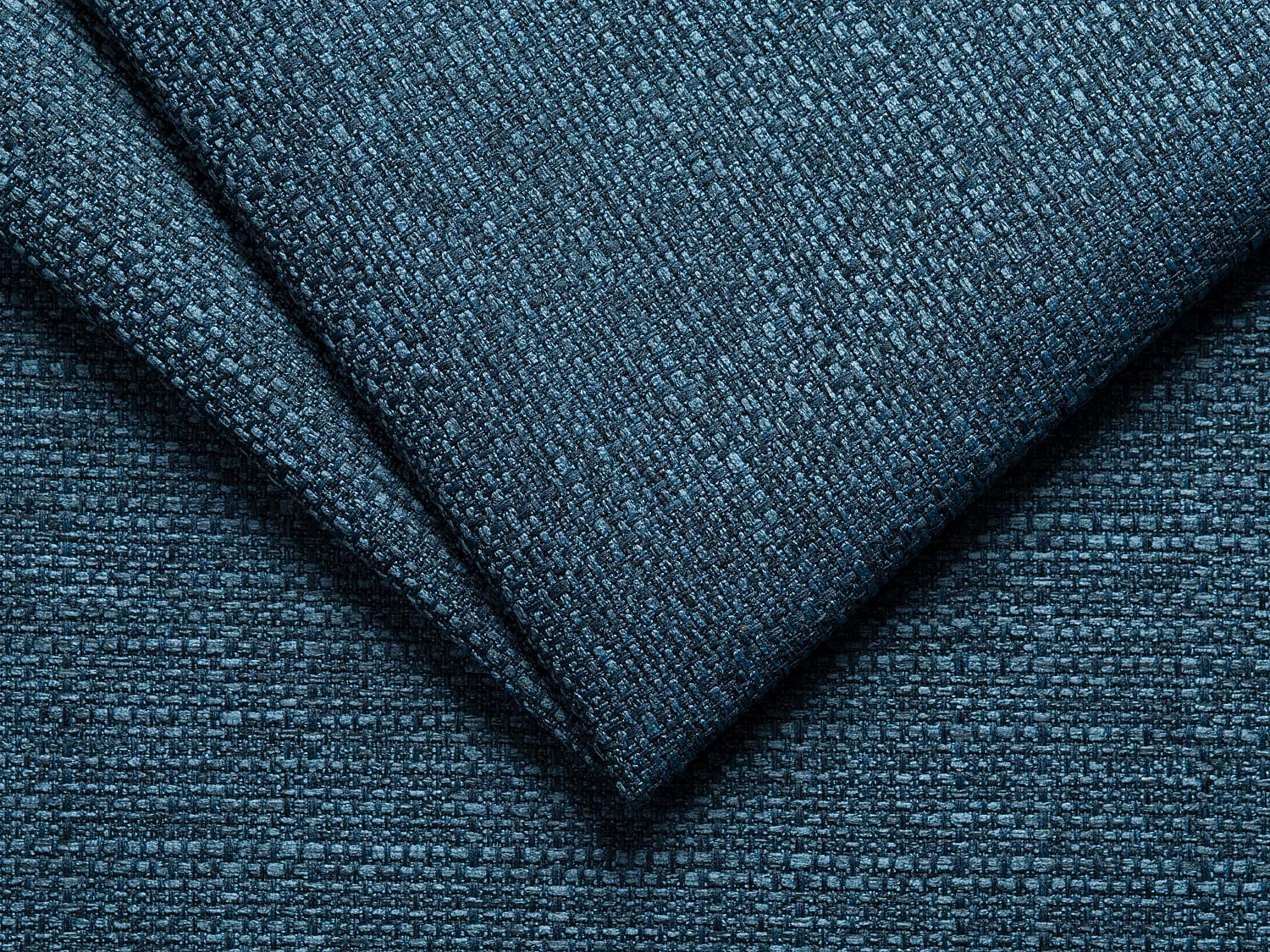 Bäddfåtölj express i blått tyg - Sovbredd 70 cm - Madrass 14 cm - VIZIR