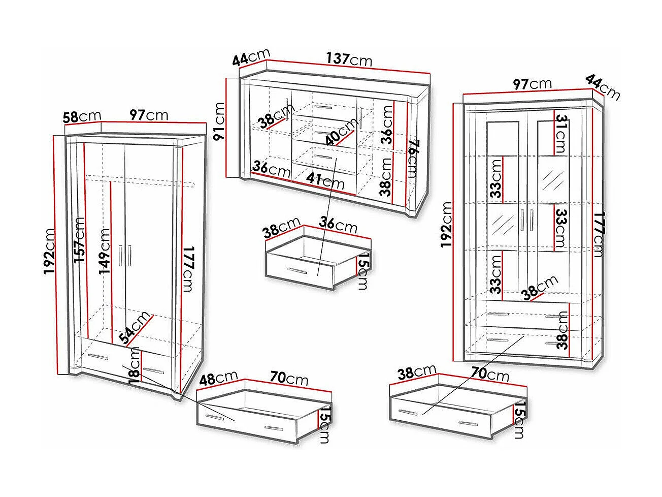Ensemble de salon Lorelie 125