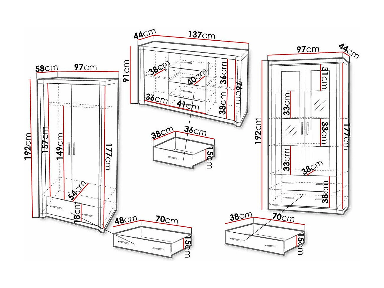 Conjunto de salón Lorelie 125