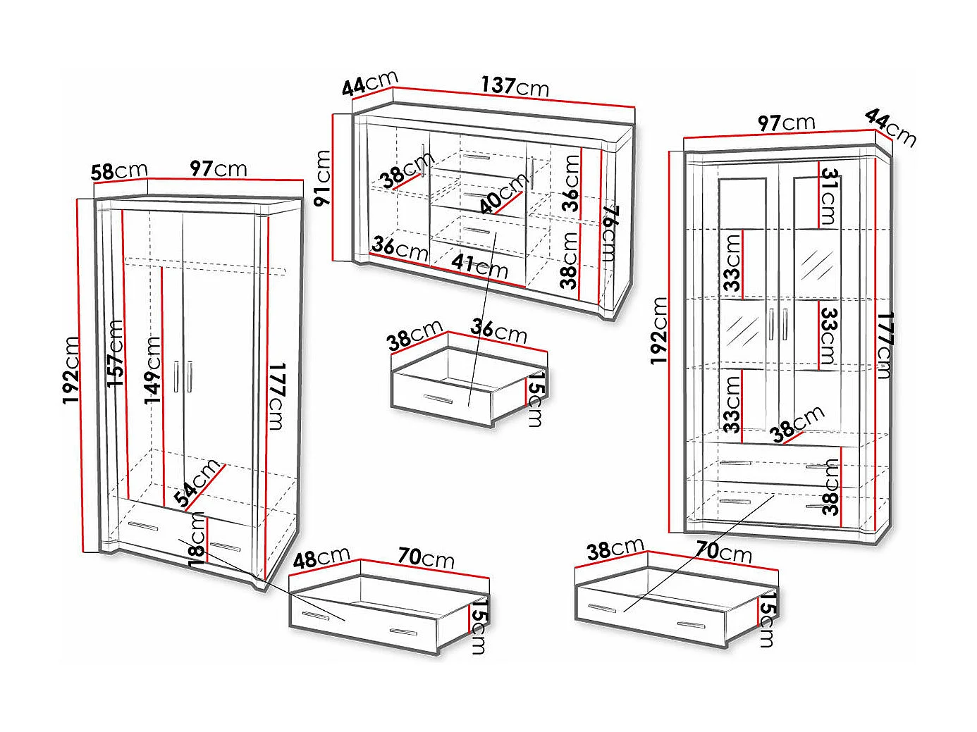 Conjunto de salón Lorelie 125