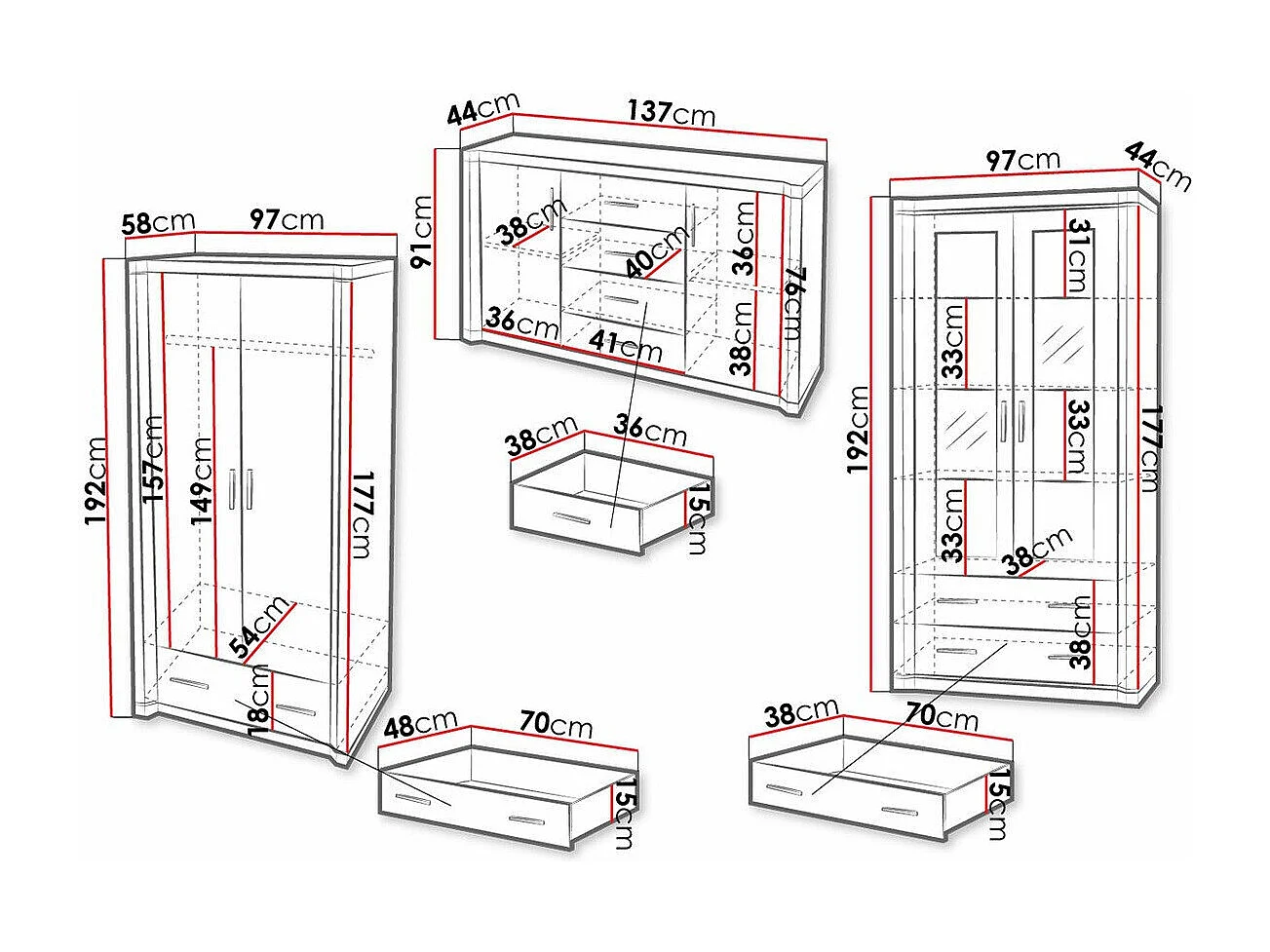 Conjunto de salón Lorelie 125