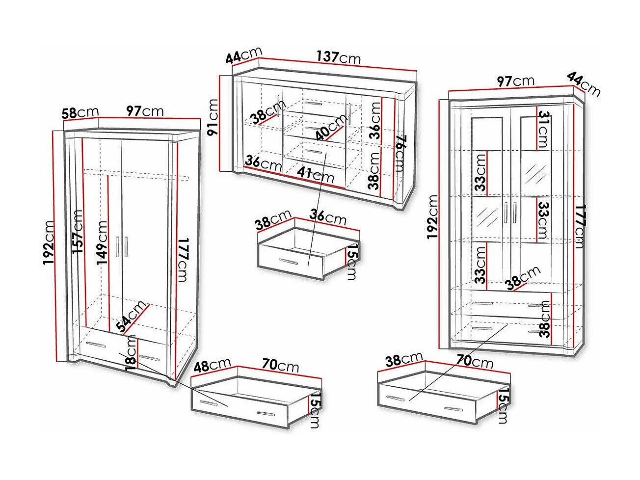 Conjunto de salón Lorelie 125