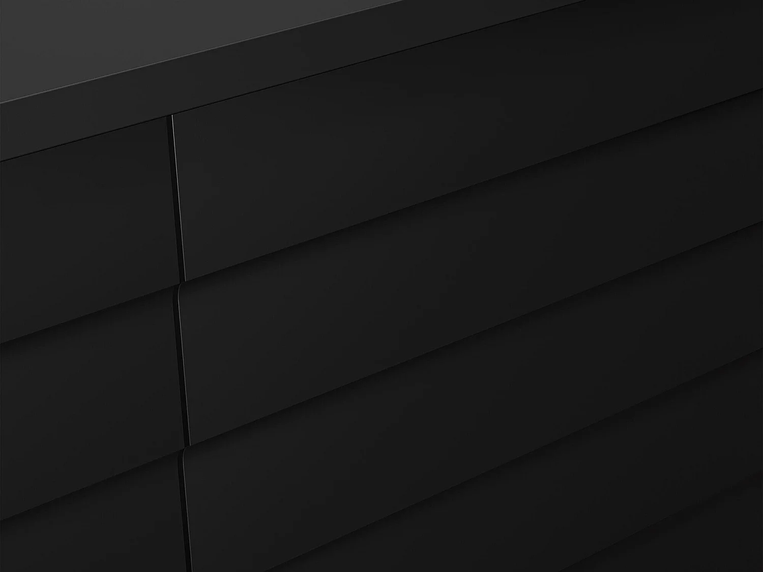 Commode Flosoru 101, Noyer|Noir, Tiroirs et portes, 81x120x40cm