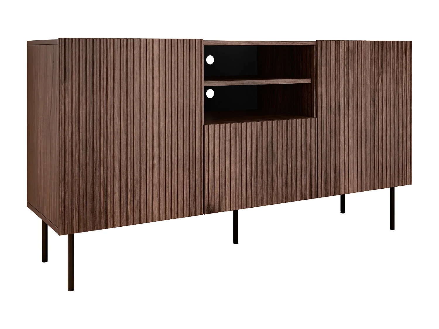 Cómoda Melala 100, Com gavetas e portas, 8x15x4cm