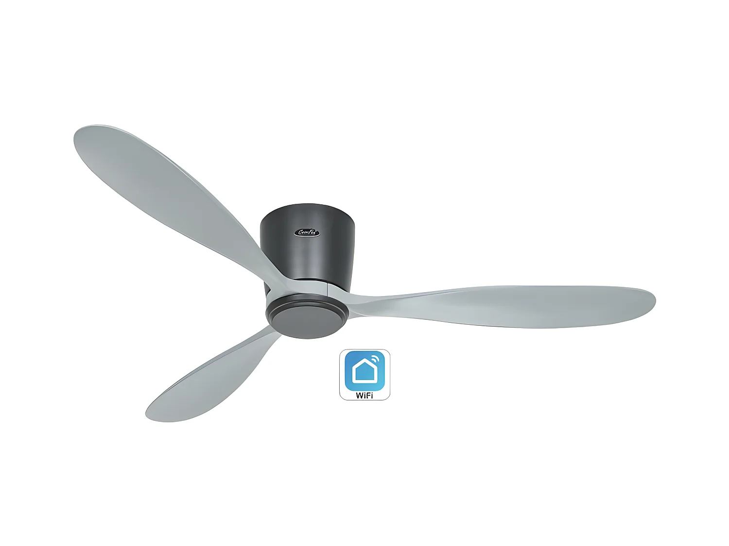 ECO PLANO WOOD 132, Ventilateur WiFi sans lumière, CasaFan