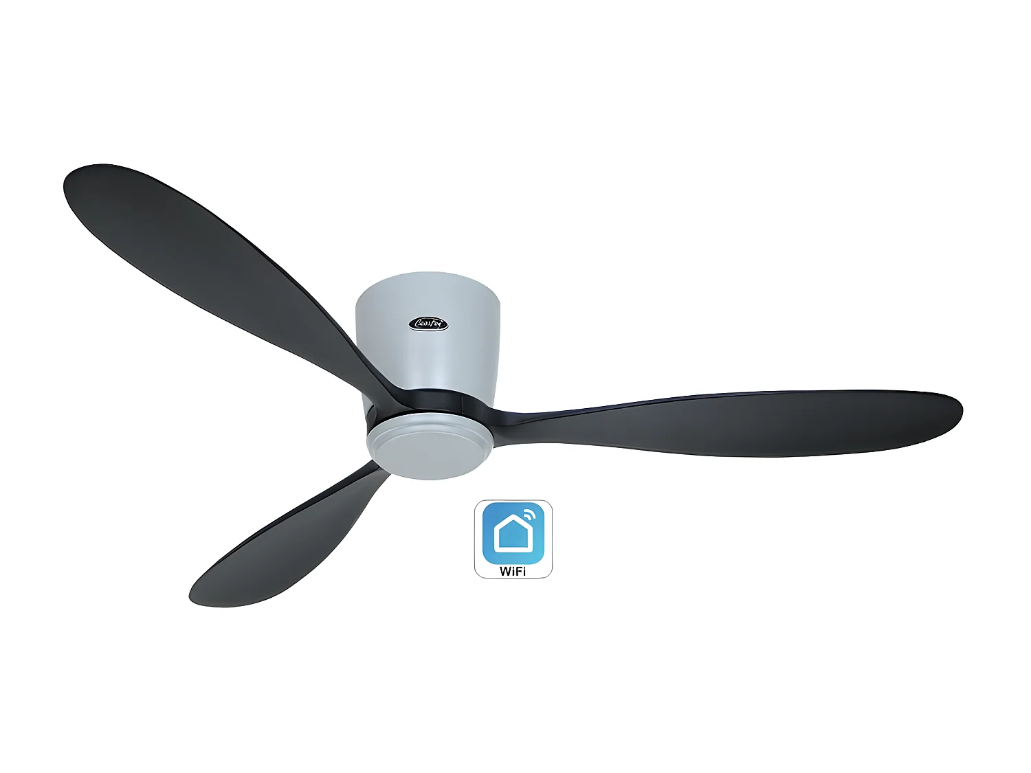 ECO PLANO WOOD 132, Ventilateur WiFi sans lumière, CasaFan