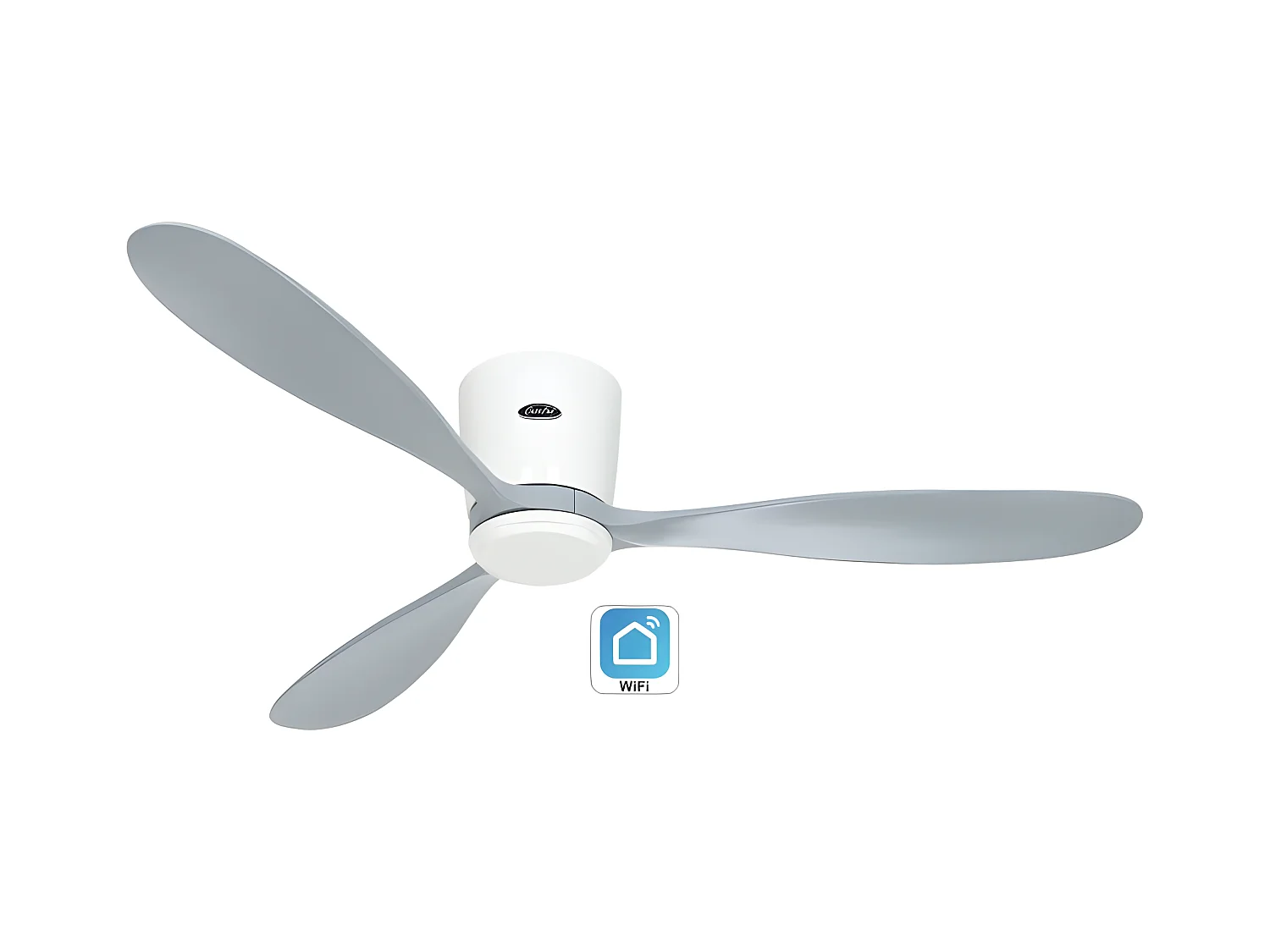 ECO PLANO WOOD 132, Ventilateur WiFi sans lumière, CasaFan