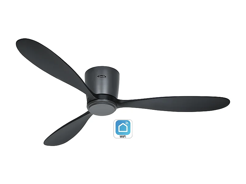 ECO PLANO WOOD 132, Ventilateur WiFi sans lumière, CasaFan