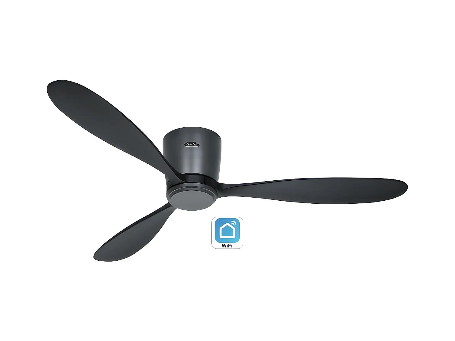 ECO PLANO WOOD 132, Ventilateur WiFi sans lumière, CasaFan