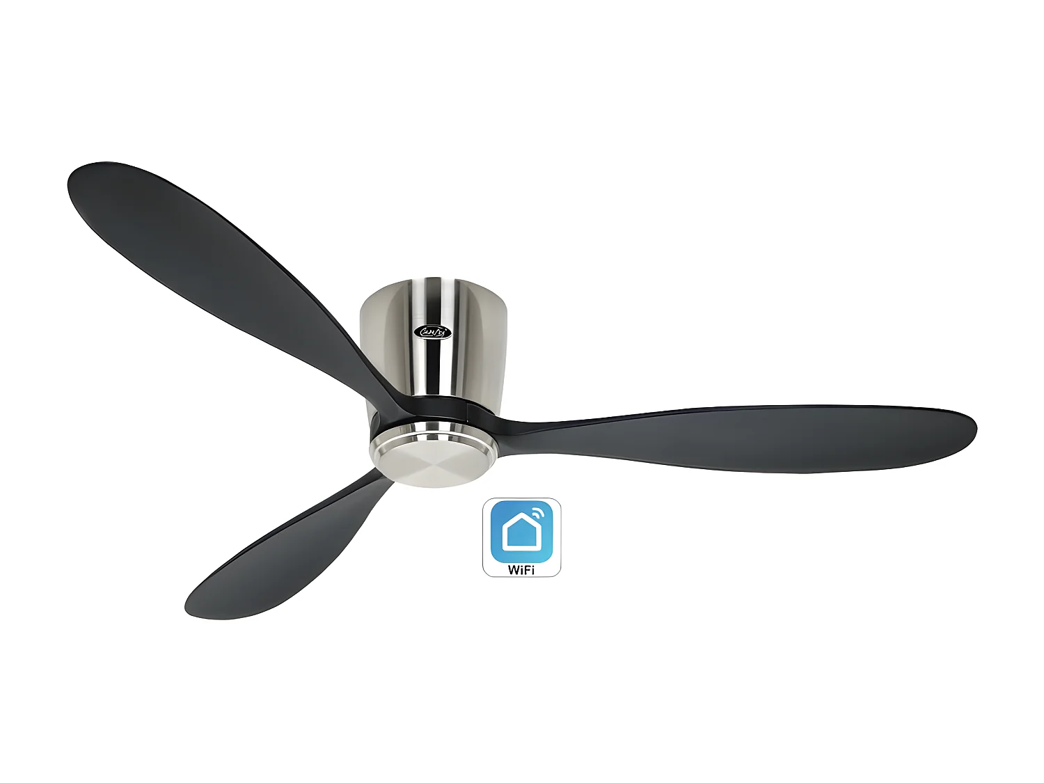 ECO PLANO WOOD 132, Ventilateur WiFi sans lumière, CasaFan