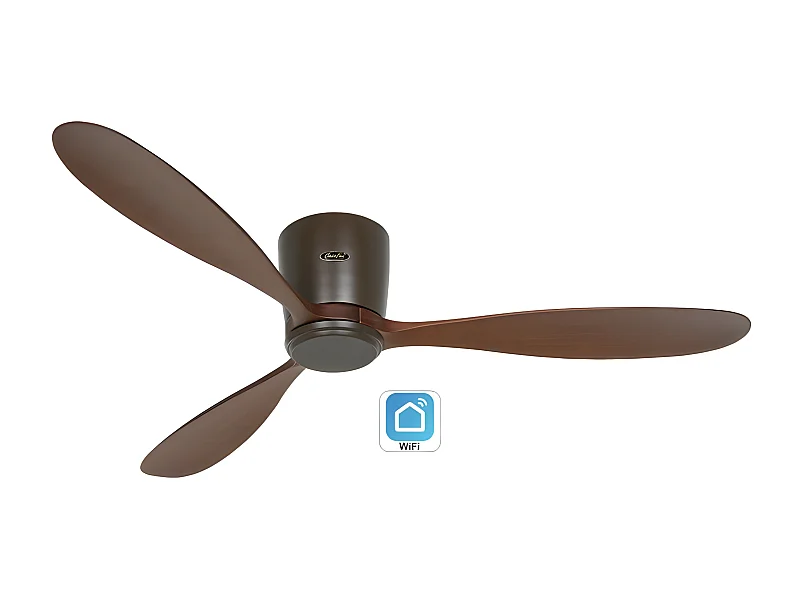 ECO PLANO WOOD 132, Ventilateur WiFi sans lumière, CasaFan