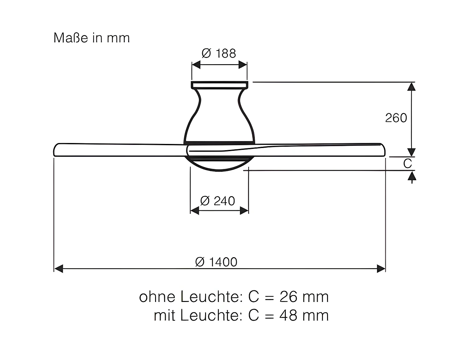 ECO REGENTO, Ventilator zonder licht, CasaFan