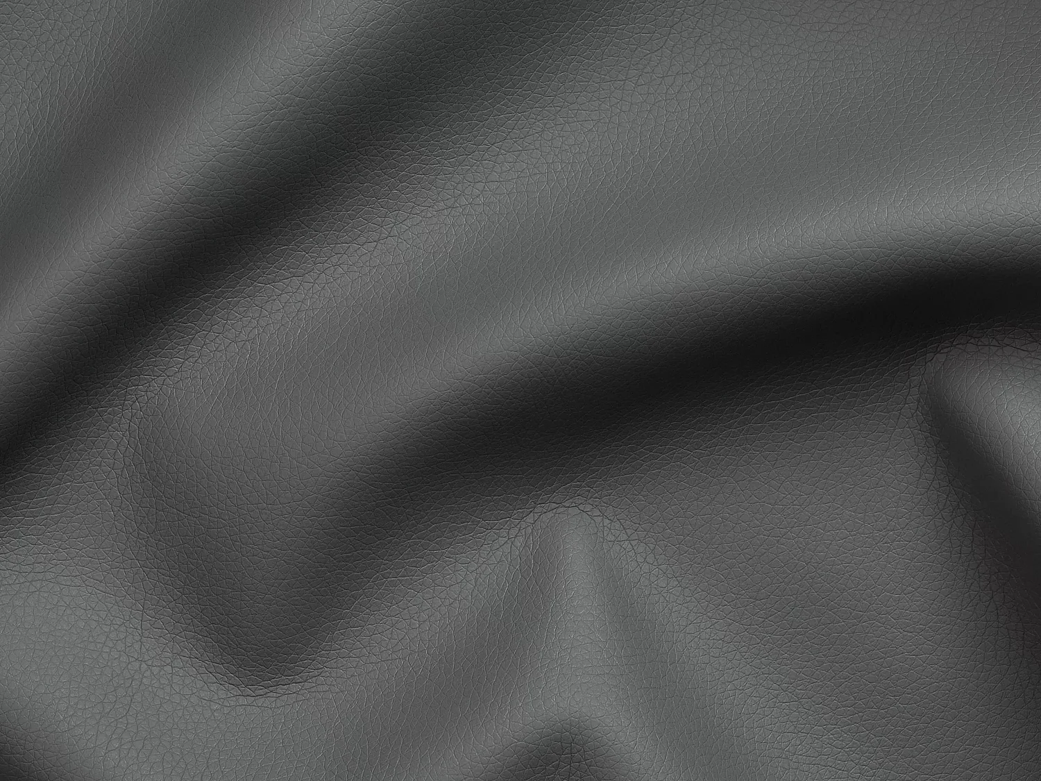 Schlafsofa mit Matratze 3-Sitzer - Liegefläche 140 cm - Matratze 18 cm - Büffelleder - Grau - CALITO