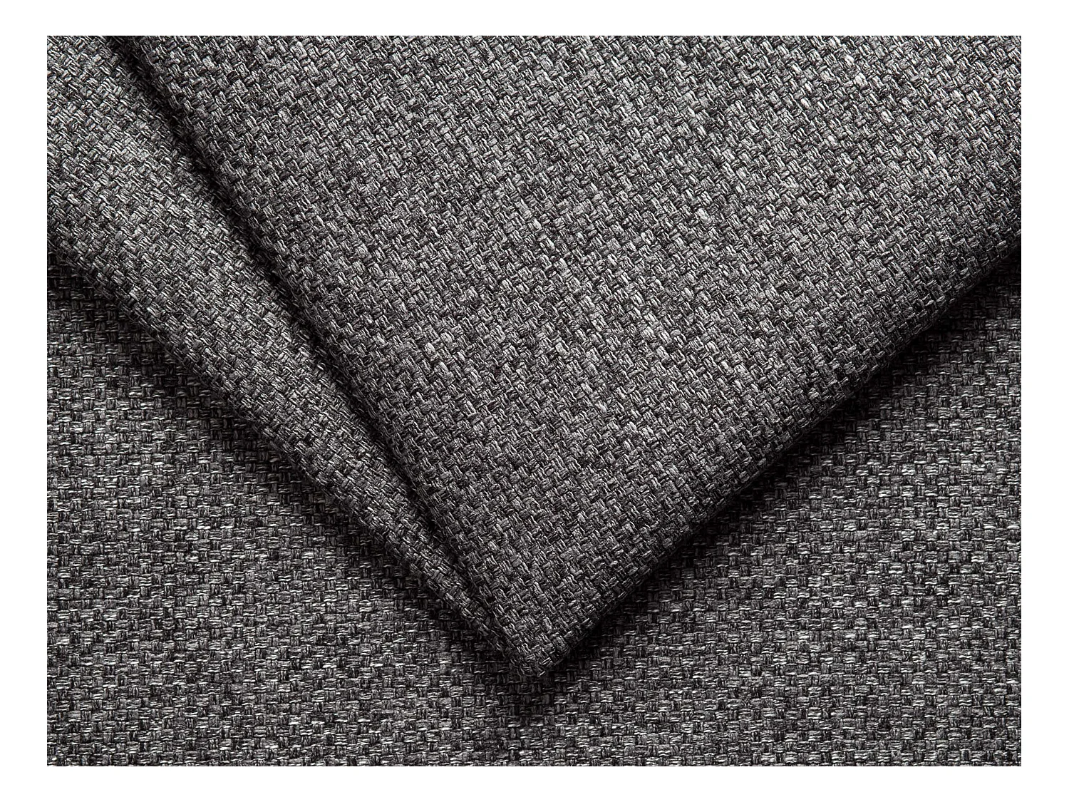 Express-slaapfauteuil van antracietgrijze stof - Bed 70 cm - Matras 14 cm - CALITO