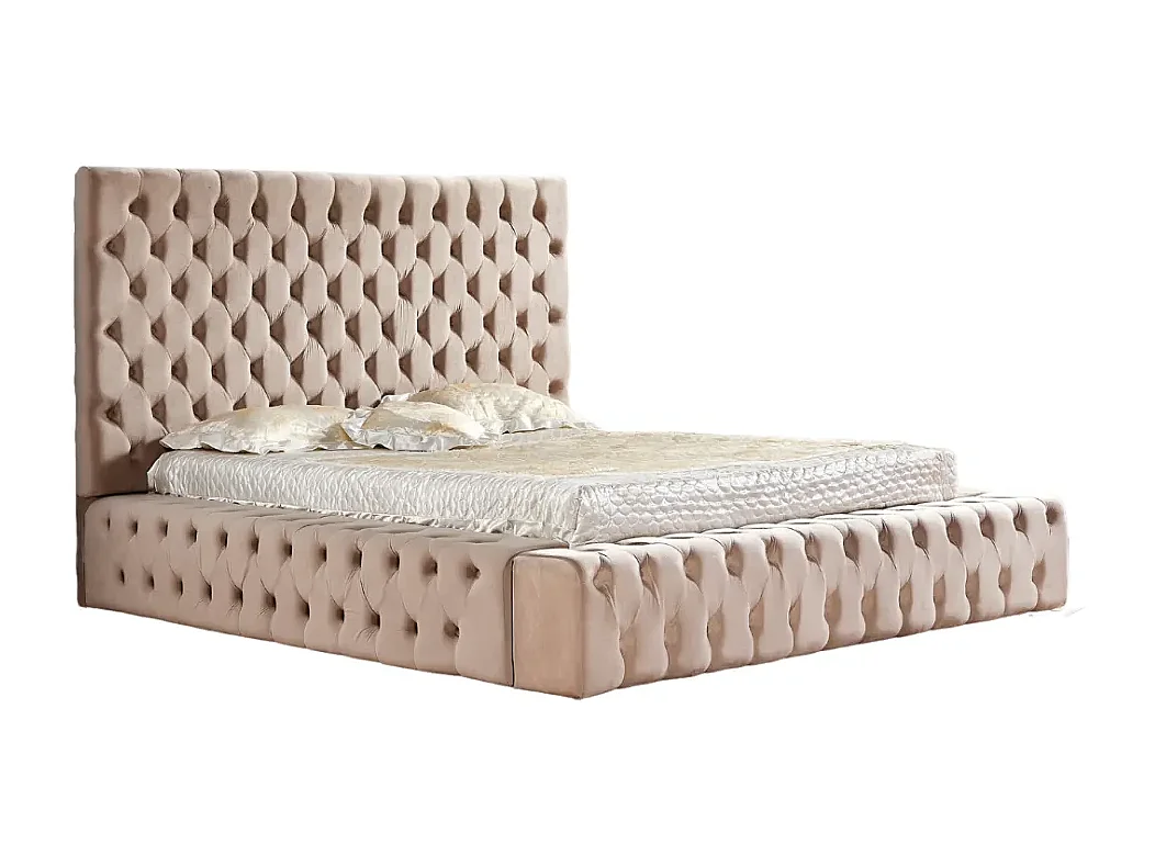 Cadre de lit double en velours 180x200 cm ROYAL