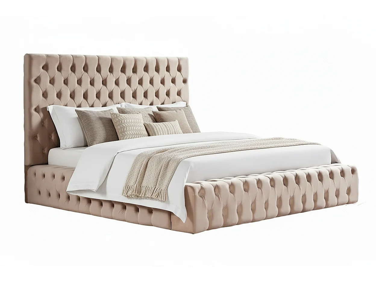 Cadre de lit double en velours 180x200 cm ROYAL