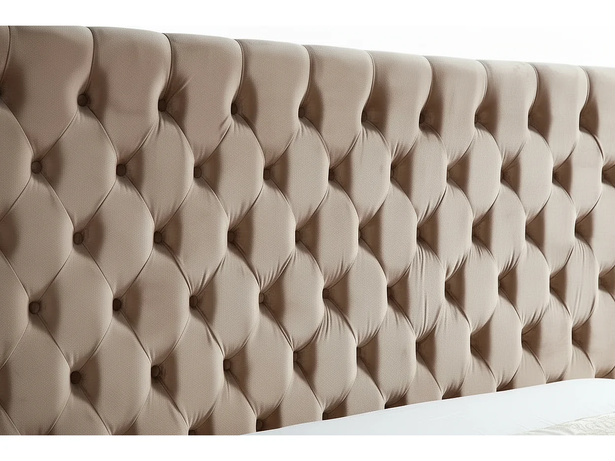 Cadre de lit double en velours 180x200 cm ROYAL