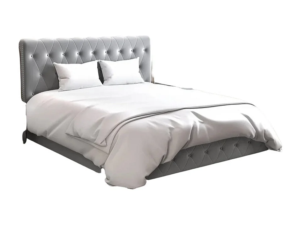 Lit coffre 2 places CORSICA en velours 180x200cm