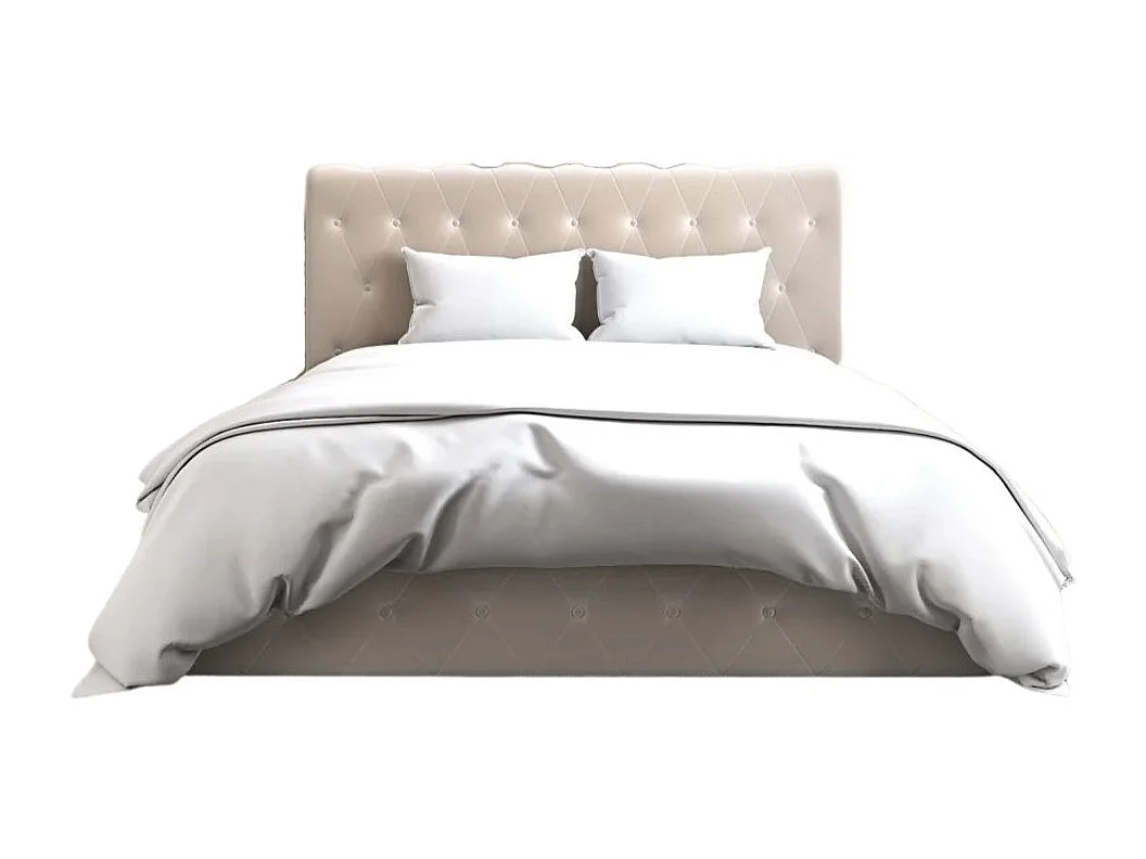 Lit coffre 2 places CORSICA en velours 140x190cm