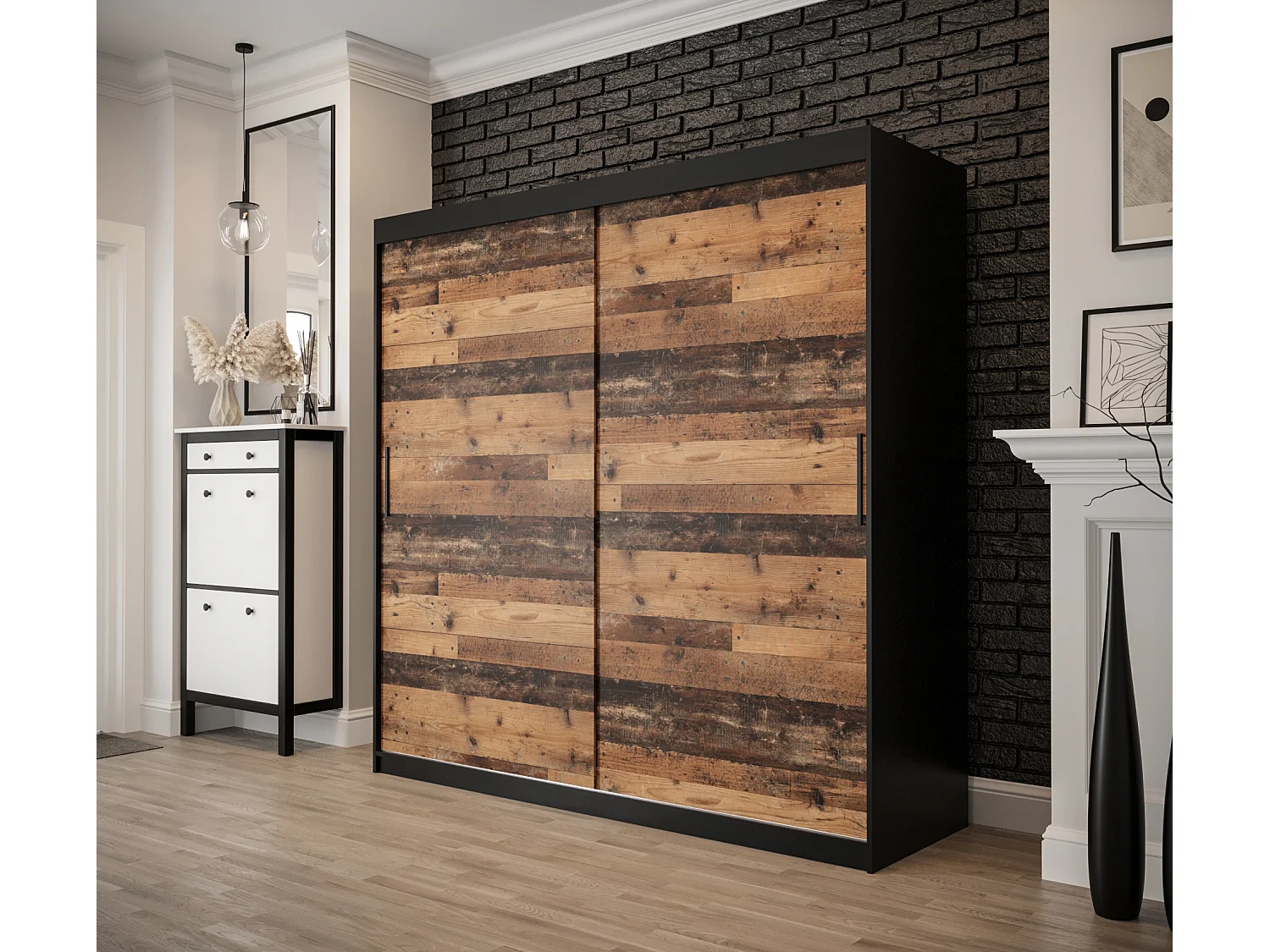 ARMARIO OLD STYLE DE PUERTAS CORREDERAS 200/200/62 2 puertas