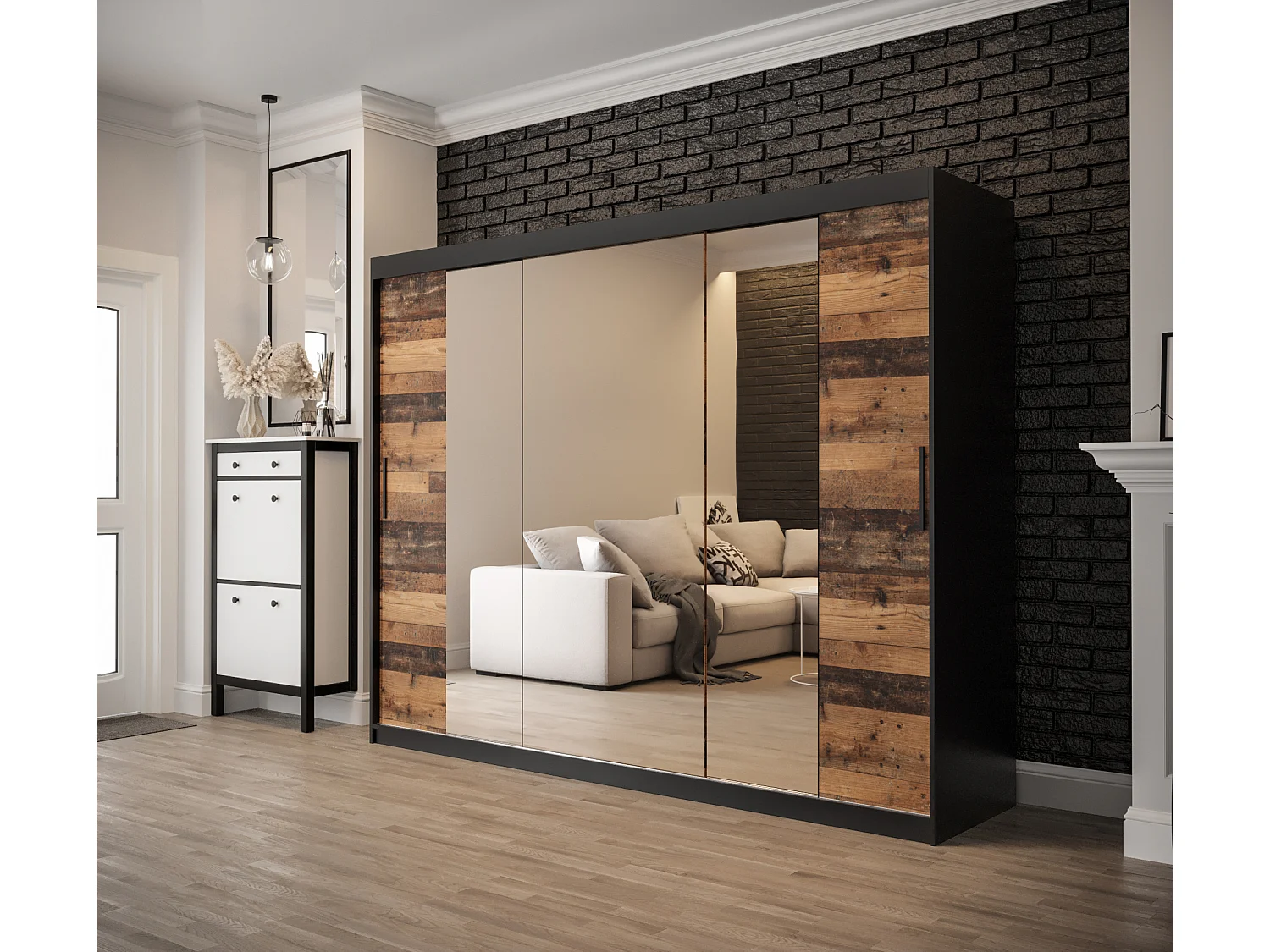 ARMARIO OLD STYLE 2 DE PUERTAS CORREDERAS 200/250/62 3 puertas