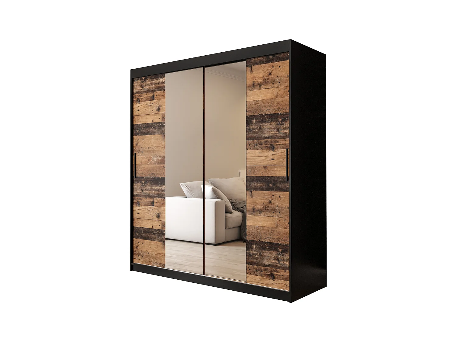 ARMOIRE OLD STYLE 1 À PORTES COULISSANTES 200/180/62 2 portes