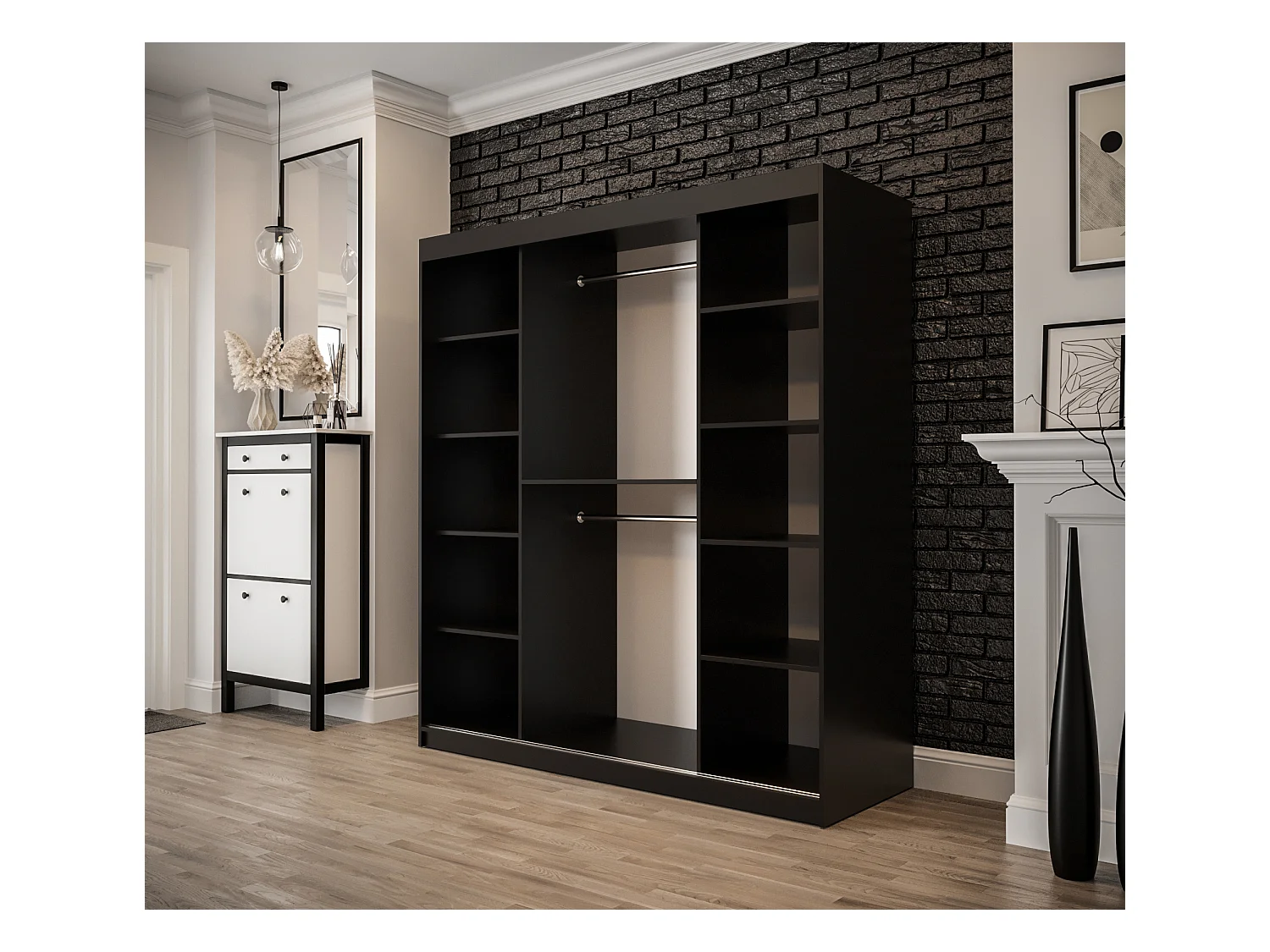 ARMARIO OLD STYLE DE PUERTAS CORREDERAS 200/180/62 2 puertas