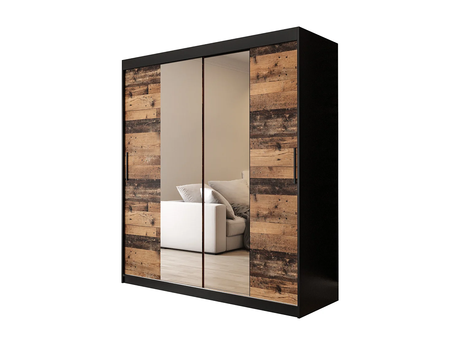 ARMOIRE OLD STYLE 1 À PORTES COULISSANTES 200/180/62 2 portes