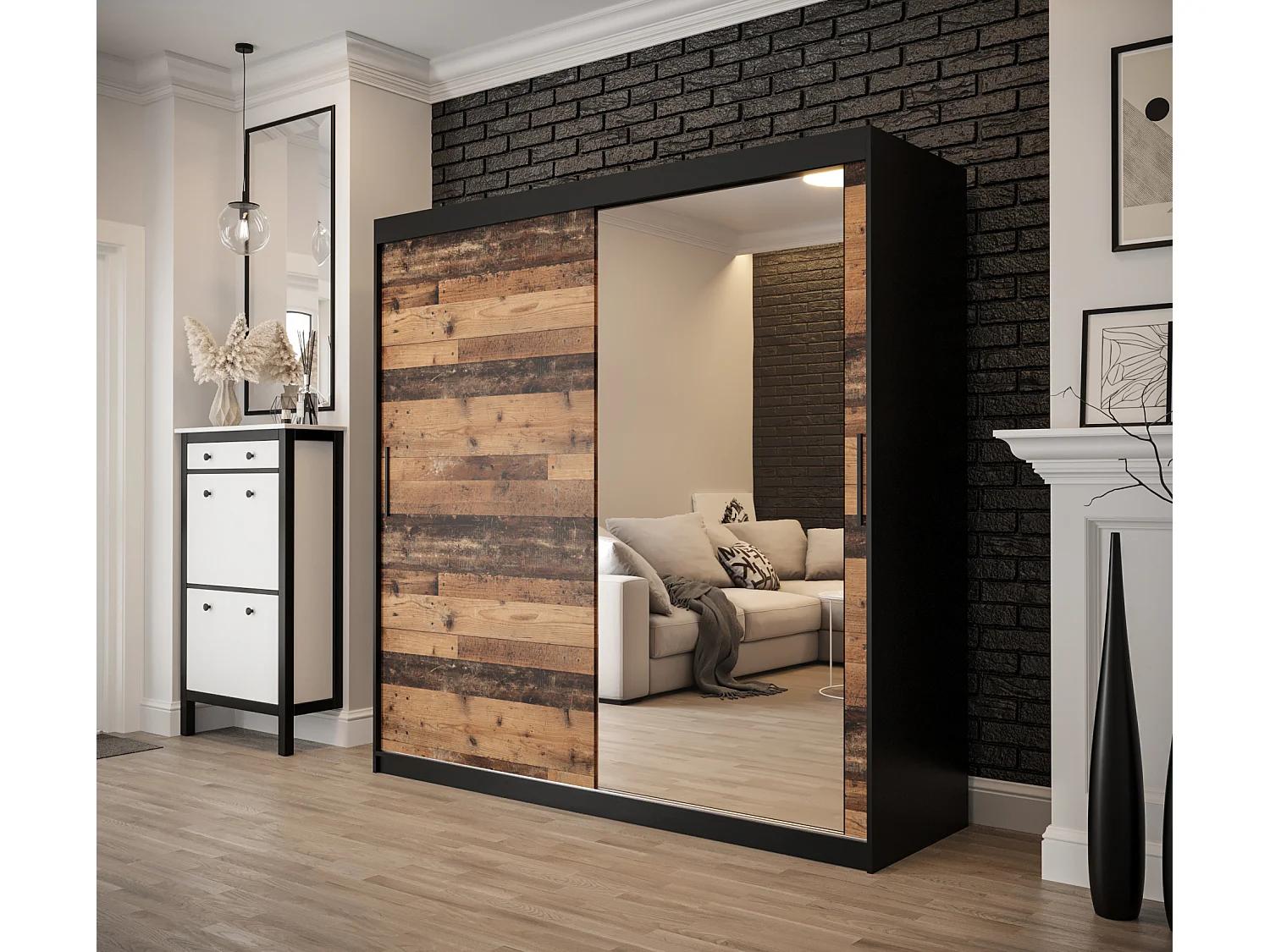 ARMARIO OLD STYLE DE PUERTAS CORREDERAS 200/200/62 2 puertas